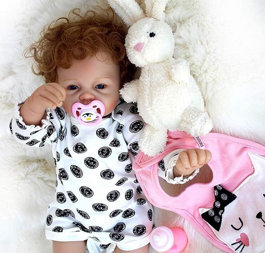 OUBL 22inch 55 CM Newborn toddler Silicone Vinyl reborn babies dolls baby girl magnetic toy gift
