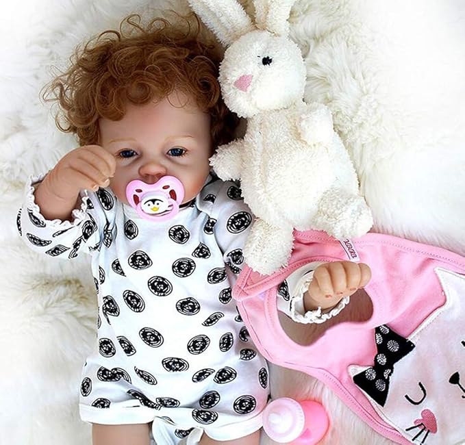 OUBL 22Zoll 55 cm lebensecht Wie Echt Reborn Puppe Baby Doll Mädchen