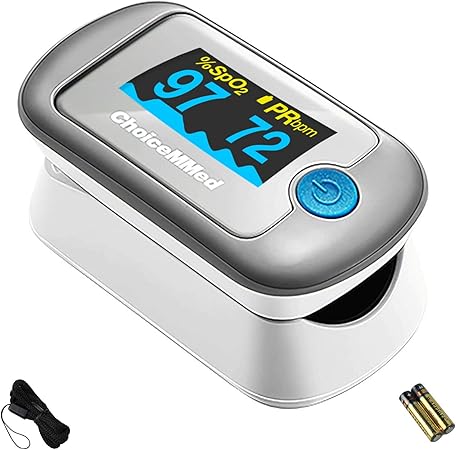 CHOICEMMED Fingertip Pulse Oximeter - MD300CN330Oxygen Monitor Fingertip - Blood Oxygen Saturation Monitor with OLED display, Pulse bar, Pulse blood Oxygen SPO2 & PR Measurement, CE, FDA Approved