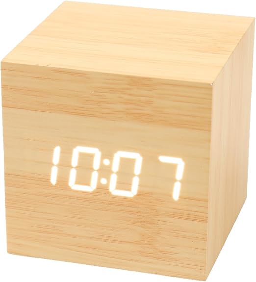 Amazon Co Jp モダンデコ 置き時計 置時計 デジタル おしゃれ 北欧 木目調 アンティーク 時計 ナチュラル ホーム キッチン
