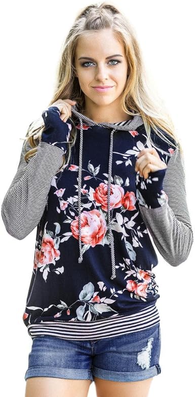 striped womens hoodie