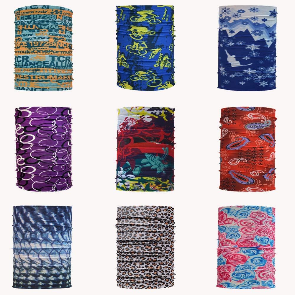 Ambielly Sport Headwear Bandana - Snood Face Mask Face Bandanas Scarf - Headband Snoods For Men Sport