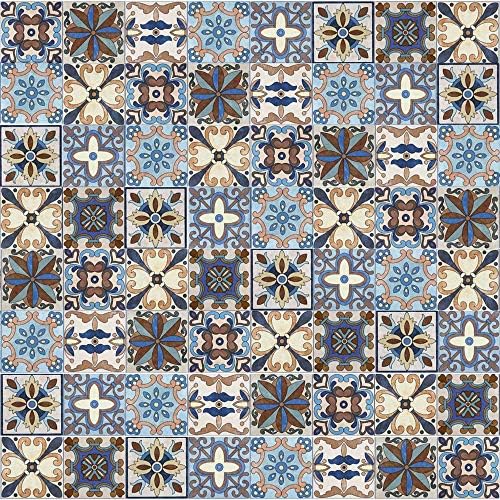 Pag Creative Home Décor Self-Adhesive PVC Tile-Like Sticker for Living Room Kitchen Bathroom Wall Floor Decorative Decals 20cmx5m (7.87 x 196.85 inches) (WTS002)