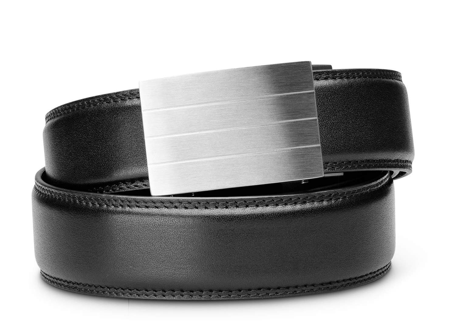 Buy TRAKLINE Men's Leather Ratchet Belt with Evolve Stainless Steel
