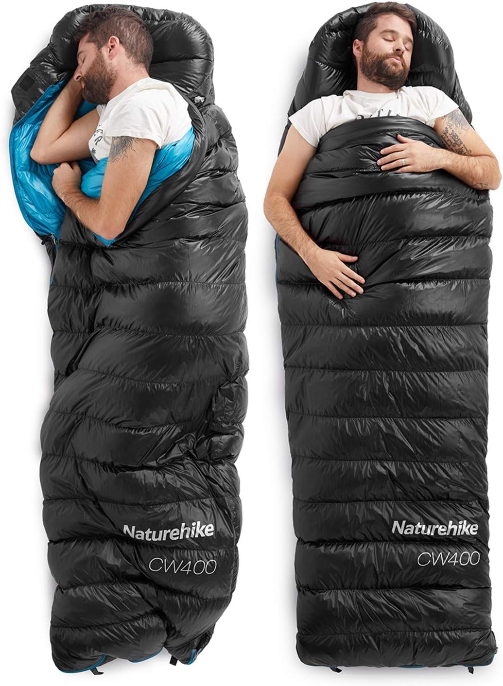 Amazon Naturehike公式ショップ 寝袋 冬用 封筒型 1人用 高級ダウン シュラフ アウトドア 夏用 防水 軽量 約910ｇ コンパクト M Lサイズ 両手と足が寝袋の外に出せる 収納便利 キャンプ 防災 車中泊 室内用 最低使用温度0 5 ブラック ｌ 550fp Naturehike