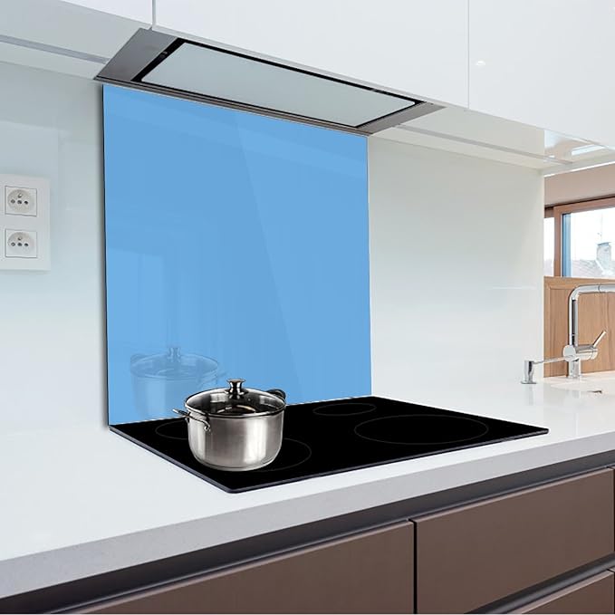 Crédence Verre Trempé 90x65cm - Résistante Chaleur 280°C - Cuisine