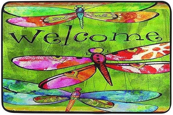 EQP Trading TapetePrimavera Verano Animal Libélula Bienvenido