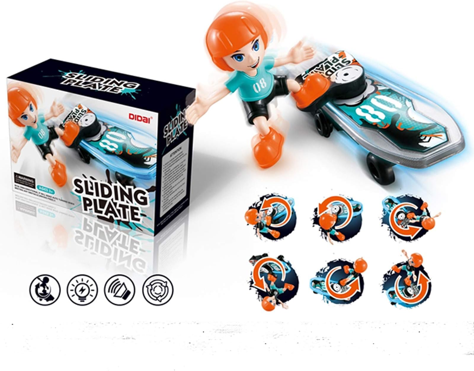 Samaira Toys Didai Sliding Plate Electronic Stunt Skateboard