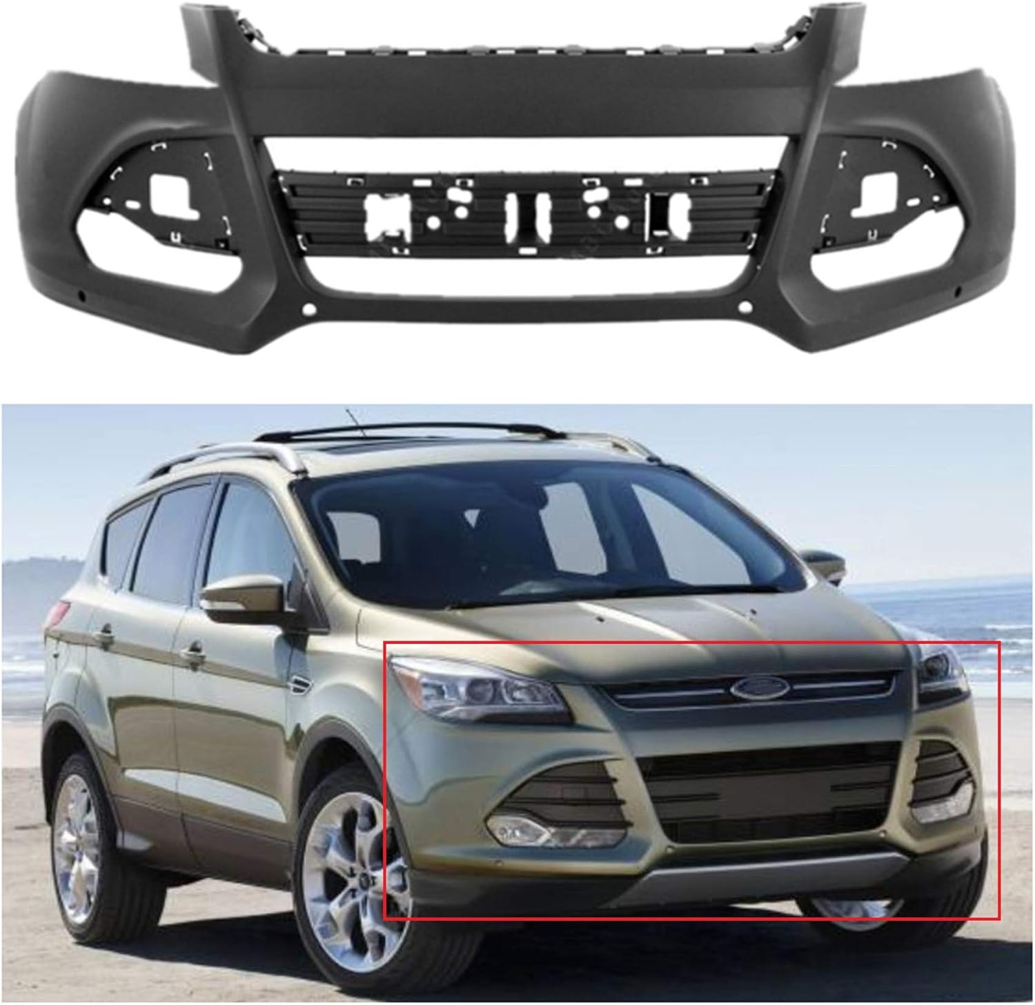 RainMan S Primered Front Bumper Cover Fascia Replacement