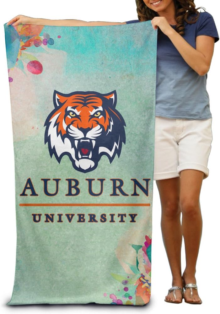 McBrL Auburn University AU Mascot Aubie The Tiger Adult Softness Beach Or Pool Bath Towel 32 X 51inches