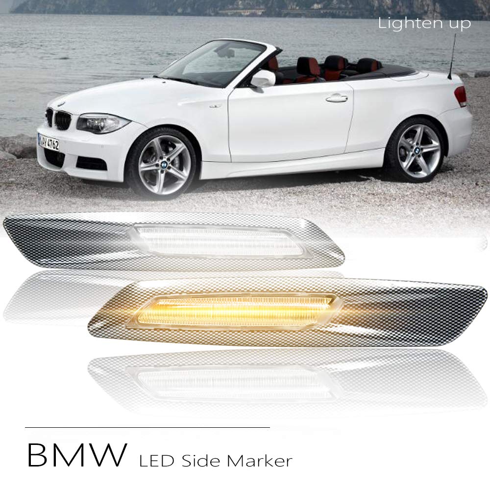 2Pcs LED Side Marker Light for BMW F10 Style Switchback Turn Signal