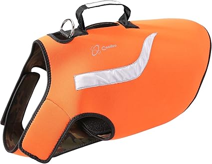 Orange neoprene dog vest Clearance