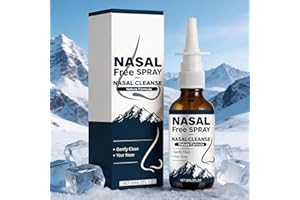 Iodine Nasal Spray-Natural No Drip Clear Nasal Spray for Nasal Comfort, Moisturizing, 60ML/2.03FL.OZ