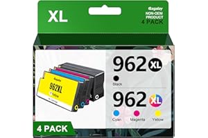 Gagalay XL 962 Ink Cartridges for HP 962XL Ink Cartridges Combo Pack Replacement for HP962XL/962 Ink Cartridges Combo Pack Work for HP Officejet Pro 9010 Series Ink Cartridges 9015 9020 Printer 4 Pack