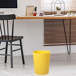JiatuA Small Trash Can Plastic Wastebasket Round