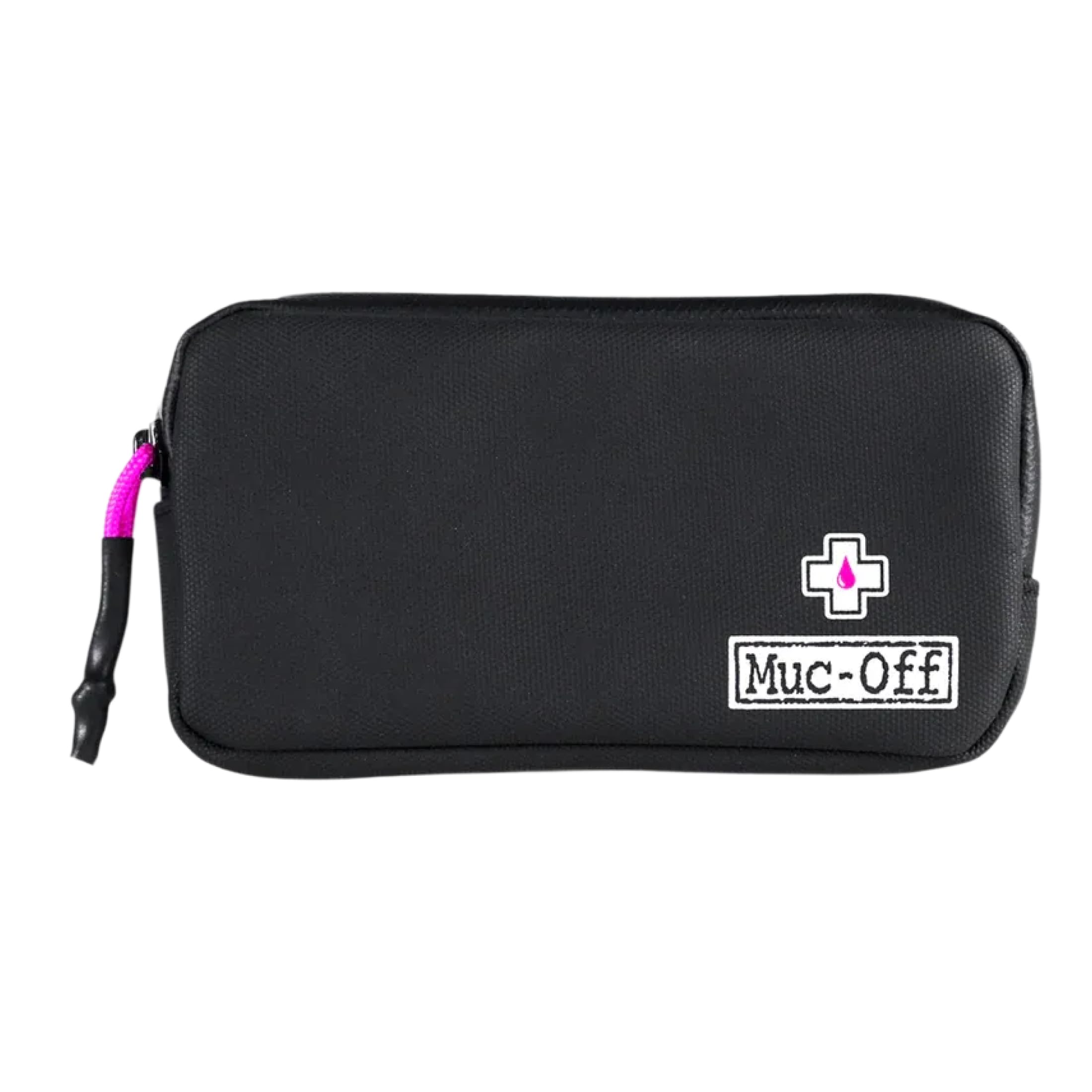 Muc Off Rainproof Essentials Case - Water-Repellent Bike Tool Bag and Organiser Pouch - Durable Ripstop Construction with Pockets for Phone, Repair Kit, and Keys - Black