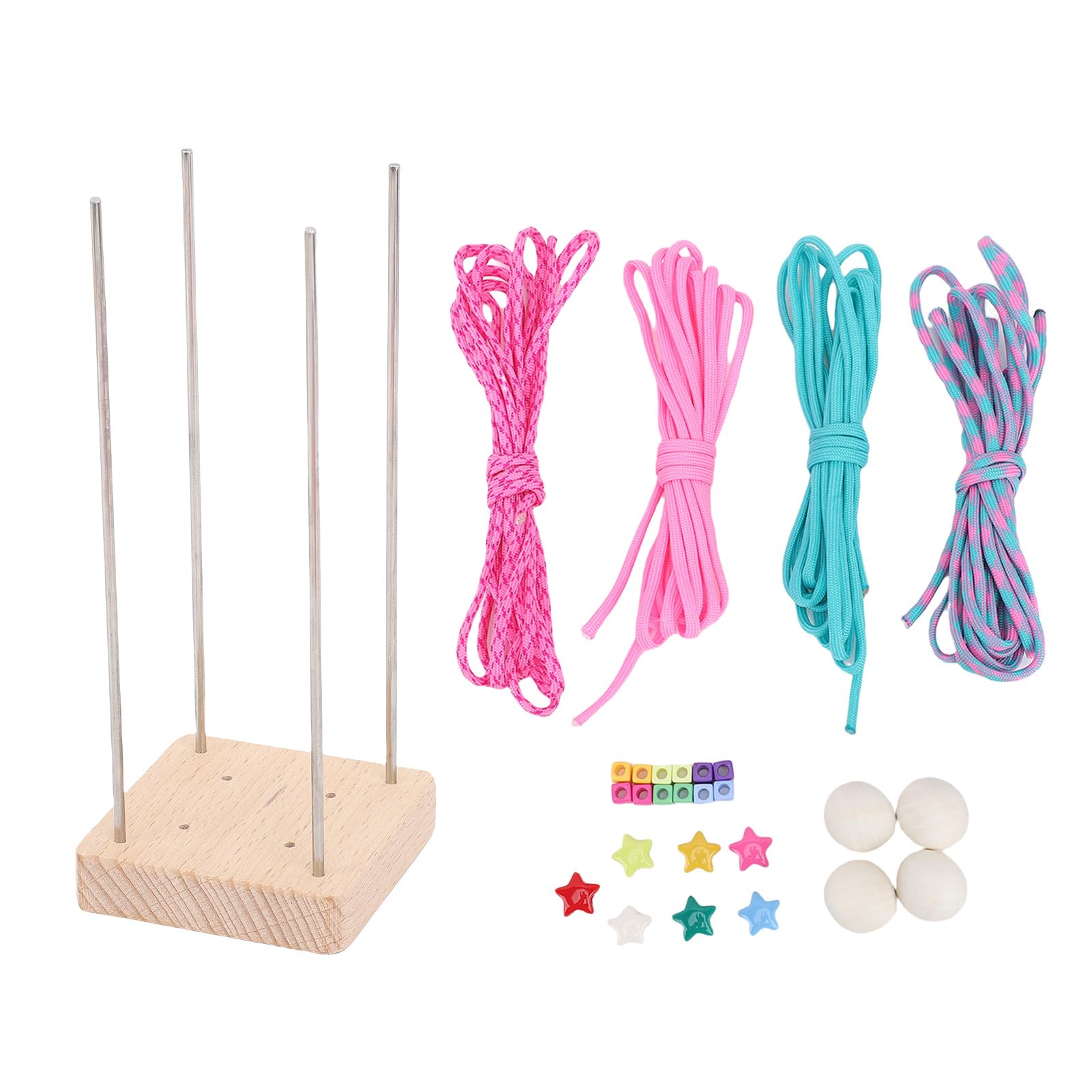 Pssopp Monkey Fist Paracord Set, Colorful Ropes Paracord Ball Weaving Kit Umbrella Rope Ball Making Kits for Backpacks