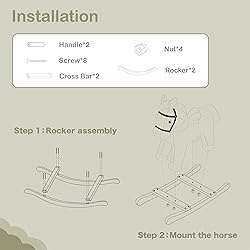 Rock My Baby Pony Rocking Horse, Plush Stuffed