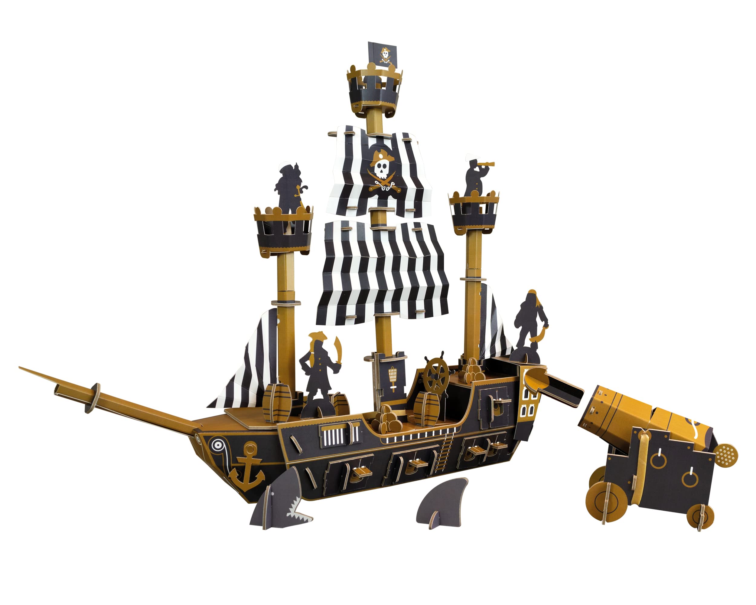 Build Your Own Exploding Pirate Ship - Cardboard Craft Kit - Ages 8+