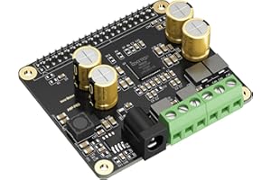InnoMaker Audio Amplifier 2x80W Peak Output Class D HiFi AMP Pro V2 Hat, Featuring 192KHz/24bit MA12070P, Support Volumio, MoOde, Raspbian,and LibreELEC for Raspberry Pi 5 4 3B+ Pi Zero