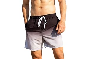 MADHERO Mens Swim Trunks Short Bathing Suit with Mesh Lining Swimming Shorts