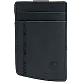 Carhartt Men’s Full Grain Saddle Leather Wallets, RFID Blocking Bifold, Trifold, and Front Pocket Options, Gifts for Men