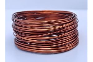 ABOKOY 20 Gauge Anodized Aluminum Wire 164 Feet for Jewelry Making Craft DIY（0.8mm,Copper,40818）