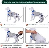 Kuoser Dog Surgery Recovery Suit Size L Grey Soft Cotton Spandex view 4