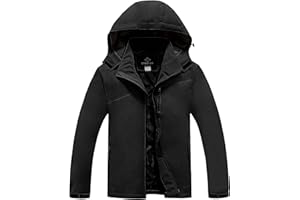 CorBuyit Lightweight Waterproof Jackets with Detachable Hood for Men