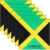 12 Pack Flag Bandanas Jamaica Mexico Dominican Flag Bandana Large Cotton Print Multipurpose Adult Head Wrap Scarf