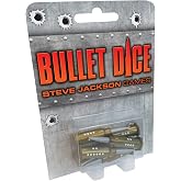 Bullet Dice, 6 Pcs, Custom Molded, Six-Sided, Pearlized Dice | Tabletop Roleplaying Games, RPG, From Steve Jackson Games