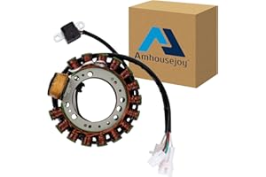 Stator Coil Fit for Yamaha Warrior 350 YFM350X 1996-2001, Big Bear YFM350U 1996-1998, Kodiak 400 YFM400FW 1993-1998, Moto-4 Y
