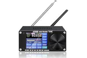 DMGICPRO SI4732 ATS-25 max-Decoder Full-Band Radio Receiver, Built-in Morse Code and Digital Communication decoder Support CW RTTY FT4 FT8 LSB SW（4.17 Version ）