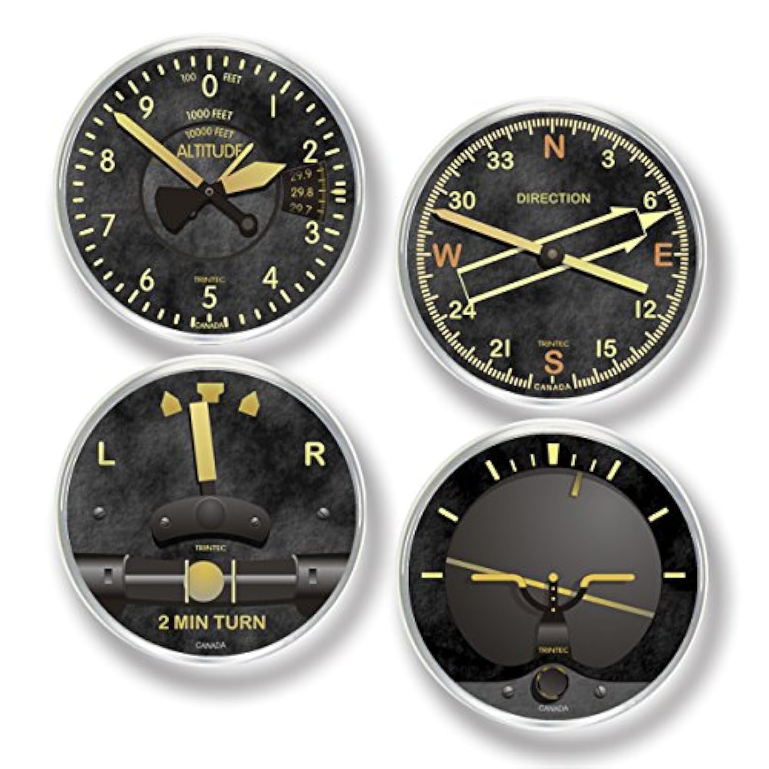 Trintec Vintage Drink Coasters Set of 4