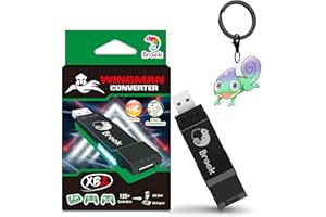 Brook Wingman XB 2 Converter with Keychain - Wireless Controller Adapter for XB 360, XB Original Consoles and PC, Supports Re