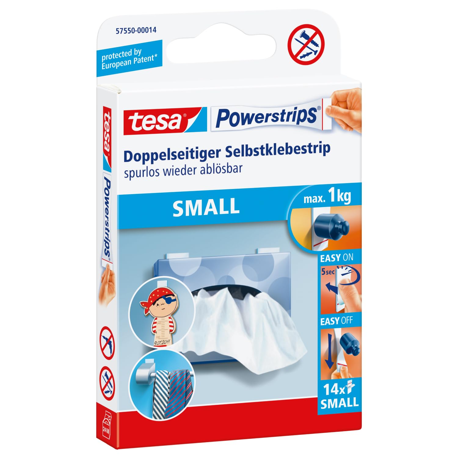 tesa UK POWERSTRIPS SMALL 14x — image 1