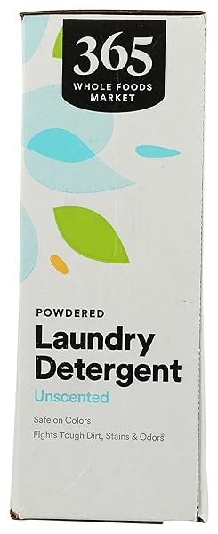 365 BY WHOLE FOODS MARKET, POWDERED LAUNDRY DETERGENT, UNSCENTED, 80 HE LOADS, 80 OUNCE