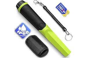 Hazlewolke Metal Detector Pinpointer, IP68 Fully Waterproof Handheld Metal Detectors Wand with 3.5” Detection Depth, 360°Search Hand Held Metal Detector Pin Pointer Accessories for Adults & Kids