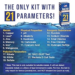 New 21 in 1 Water Testing Kits for Drinking Water