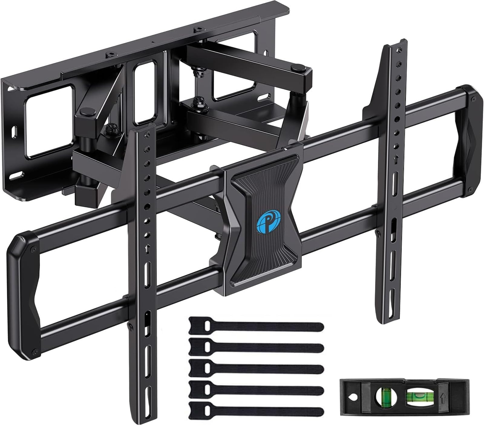 Pipishell Full-Motion TV Wall Mount for Most 37–84 Inch TVs up to 100 lbs, Wall Mount TV Bracket with Dual Articulating Arms, Extension, Swivel, Tilt, Fits 16" Wood Studs, 600 x 400mm Max VESA, PILF8 Image