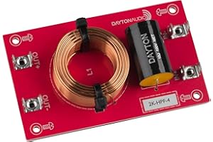 Dayton Audio 2k-HPF-4 High Pass Speaker Crossover 2,000 Hz 12 dB/Octave