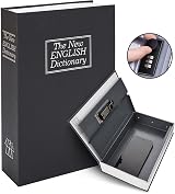 Ohuhu Book Safe with Combination Lock Black Portable Diversion Money Box Secret view 7