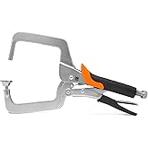 Wen CL436R 4-Inch Right Angle Clamp for Woodworking and Pocket Hole Joinery