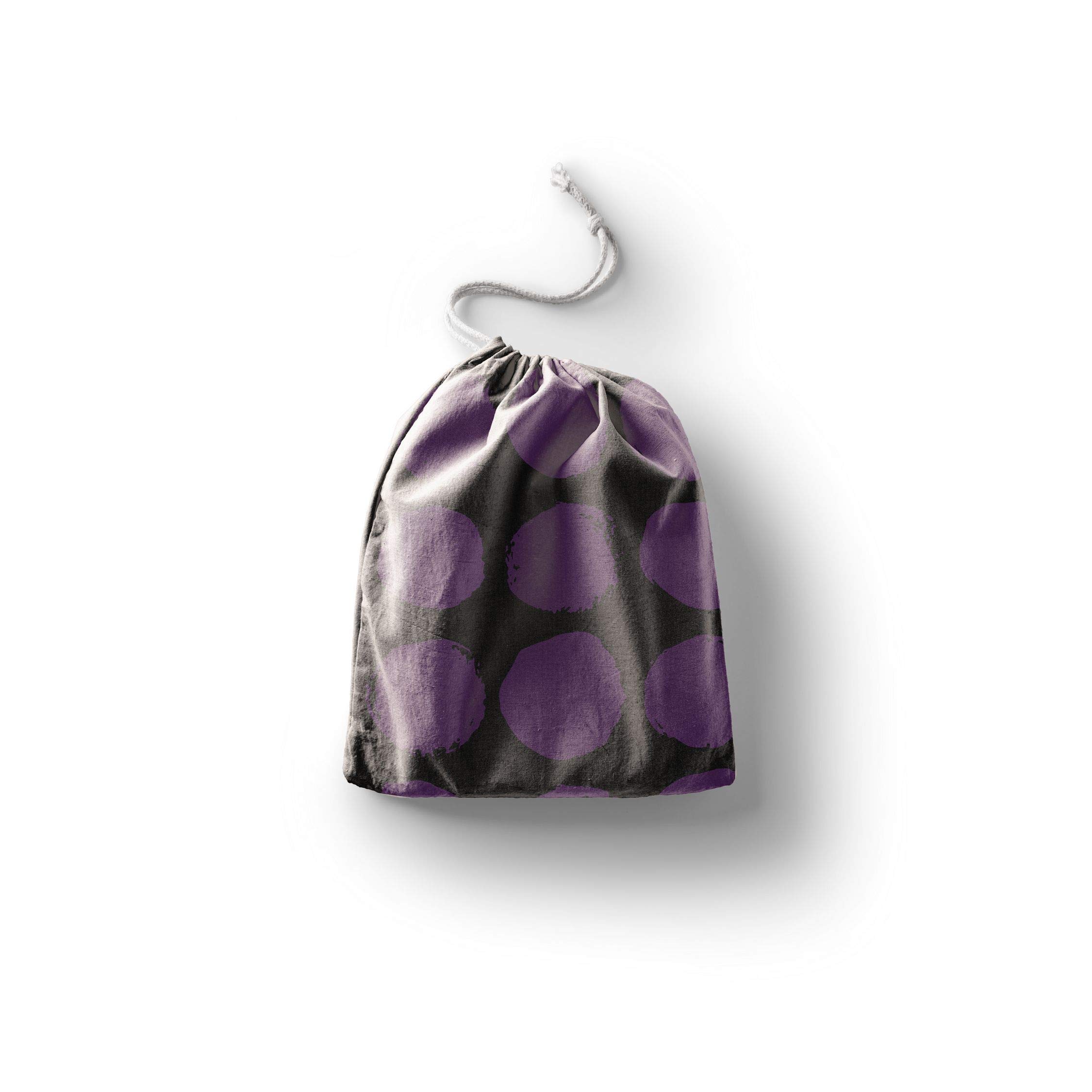 Bonamaison Printed Cotton Produce Bag with Drawstring, Reusable Grocery Bag, Biodegradable Eco-Friendly Bags, Travel Pouch, Sachet Bags, Shopping Bag, Eco Friendly, Foldable, Size: 30x40 Cm