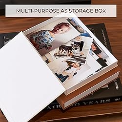 Beautiful Decorative Books - Set of 2 Linen Boxes