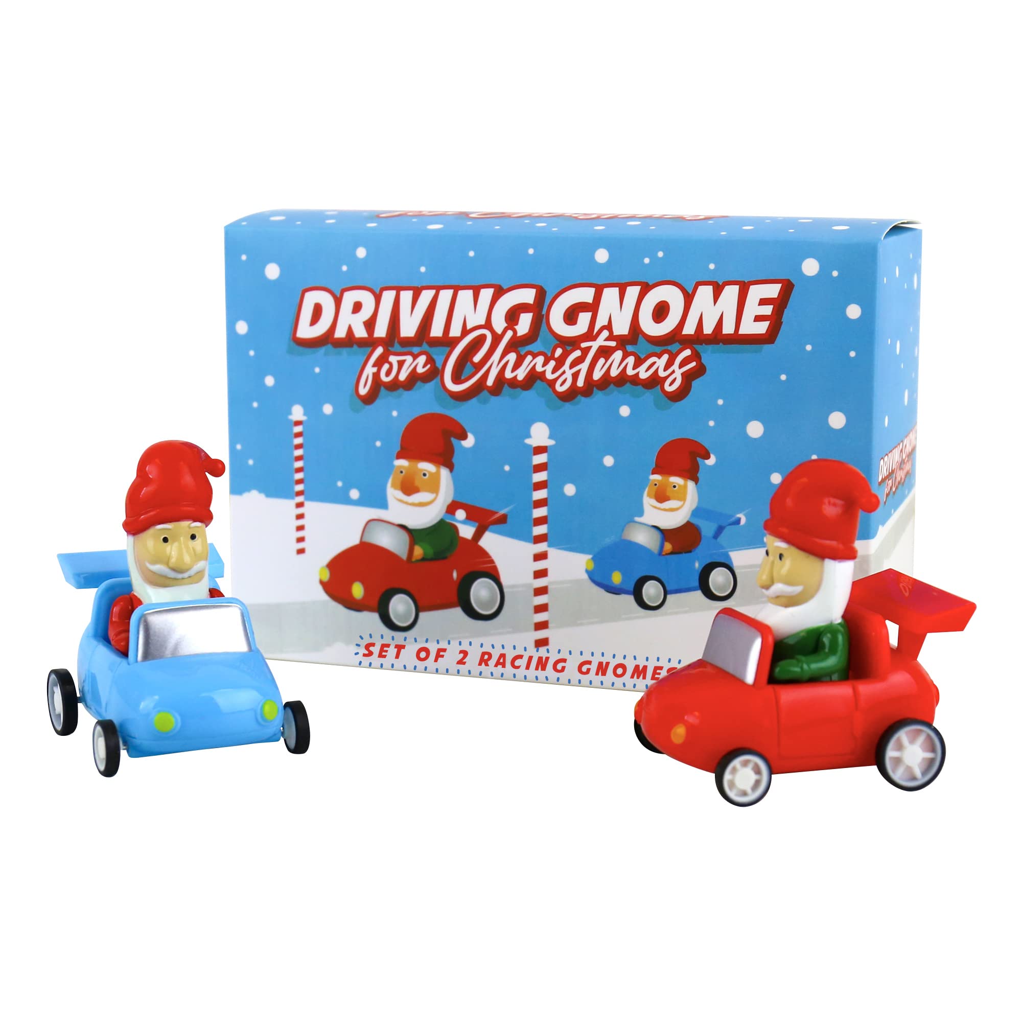 Gift Republic GR430022 Driving Gnome for Christmas, Blue,red