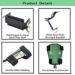 PROLEE Tree Climbing Gear Non-Slip 2 Gear with
