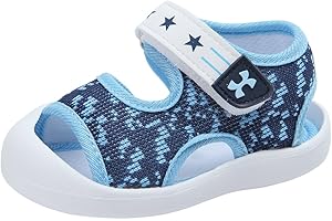 KUNER Baby Summer Sandals Breathable Mesh Rubber Sole Non-Slip Outdoor Shoes for Boys and Girls 9-30 Months