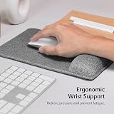 SenseAGE Mouse Pad with Wrist Support Grey 270L x 185W mm view 3
