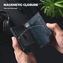 VULKIT Card Holder With Money Band, Minimalist